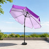 Parasols de terrasse inclinables avec lambrequins (structure en fer) – 2,7 m x 2,7 m 