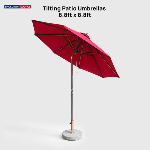 Tilting Patio Umbrellas – 8.8ft x 8.8ft