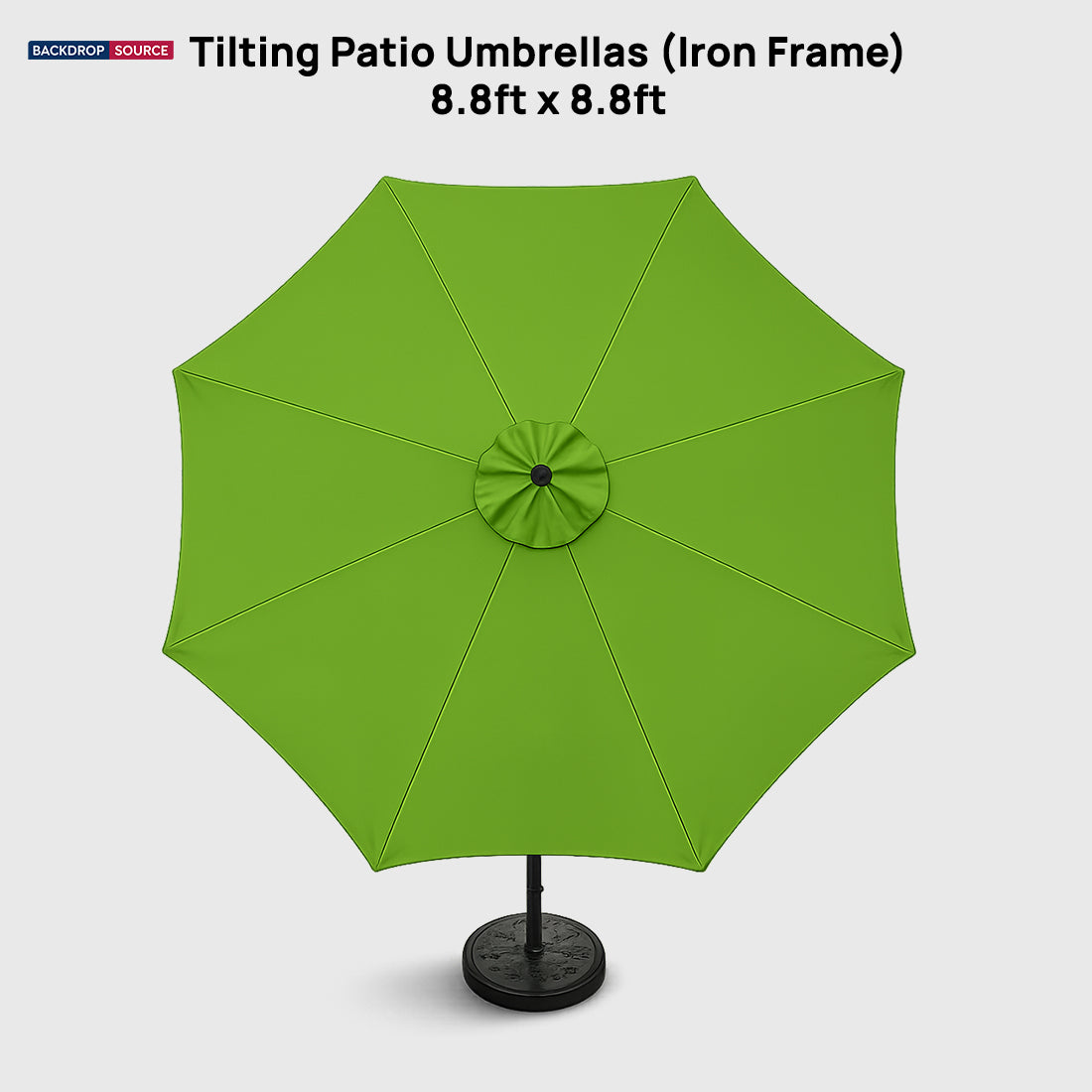 Parasols de terrasse inclinables (structure en fer) – 2,7 m x 2,7 m 