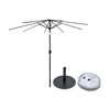 Parasols de terrasse inclinables (structure en fer) – 2,7 m x 2,7 m 