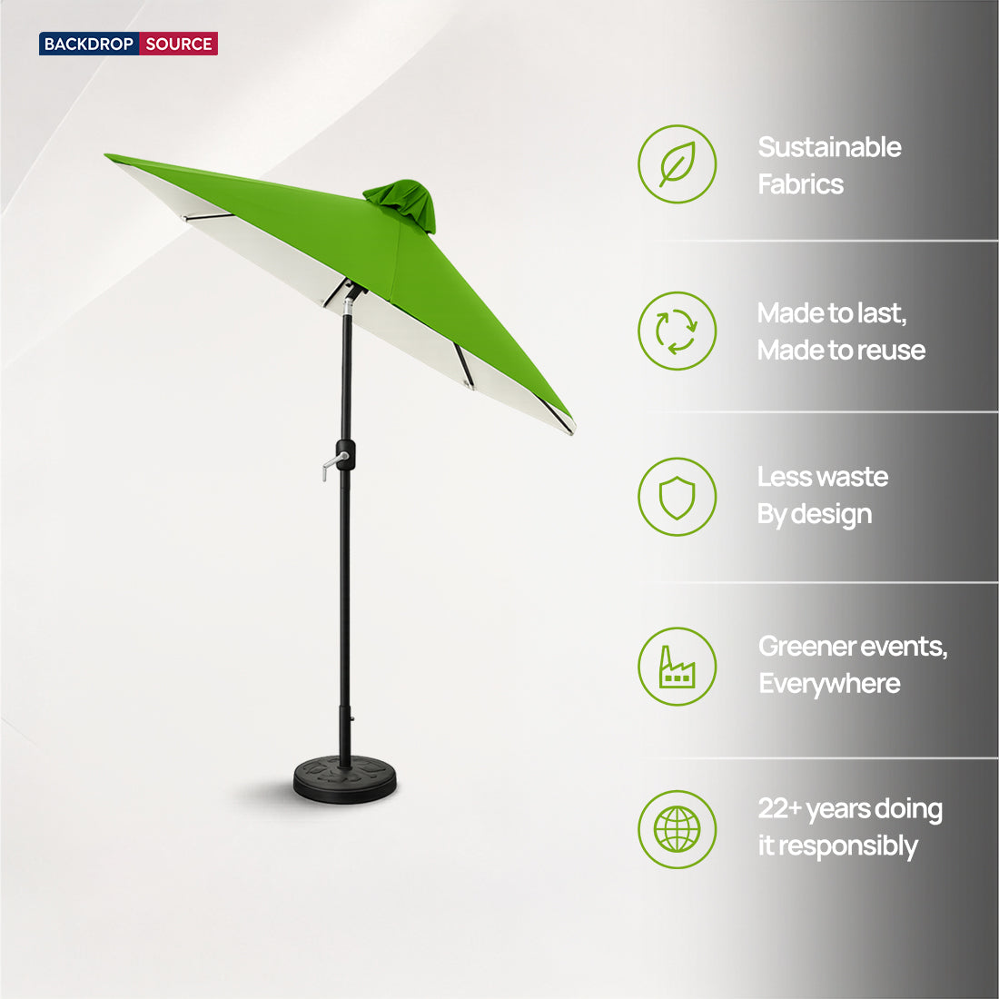 Parasols de terrasse inclinables (structure en fer) – 2,7 m x 2,7 m 