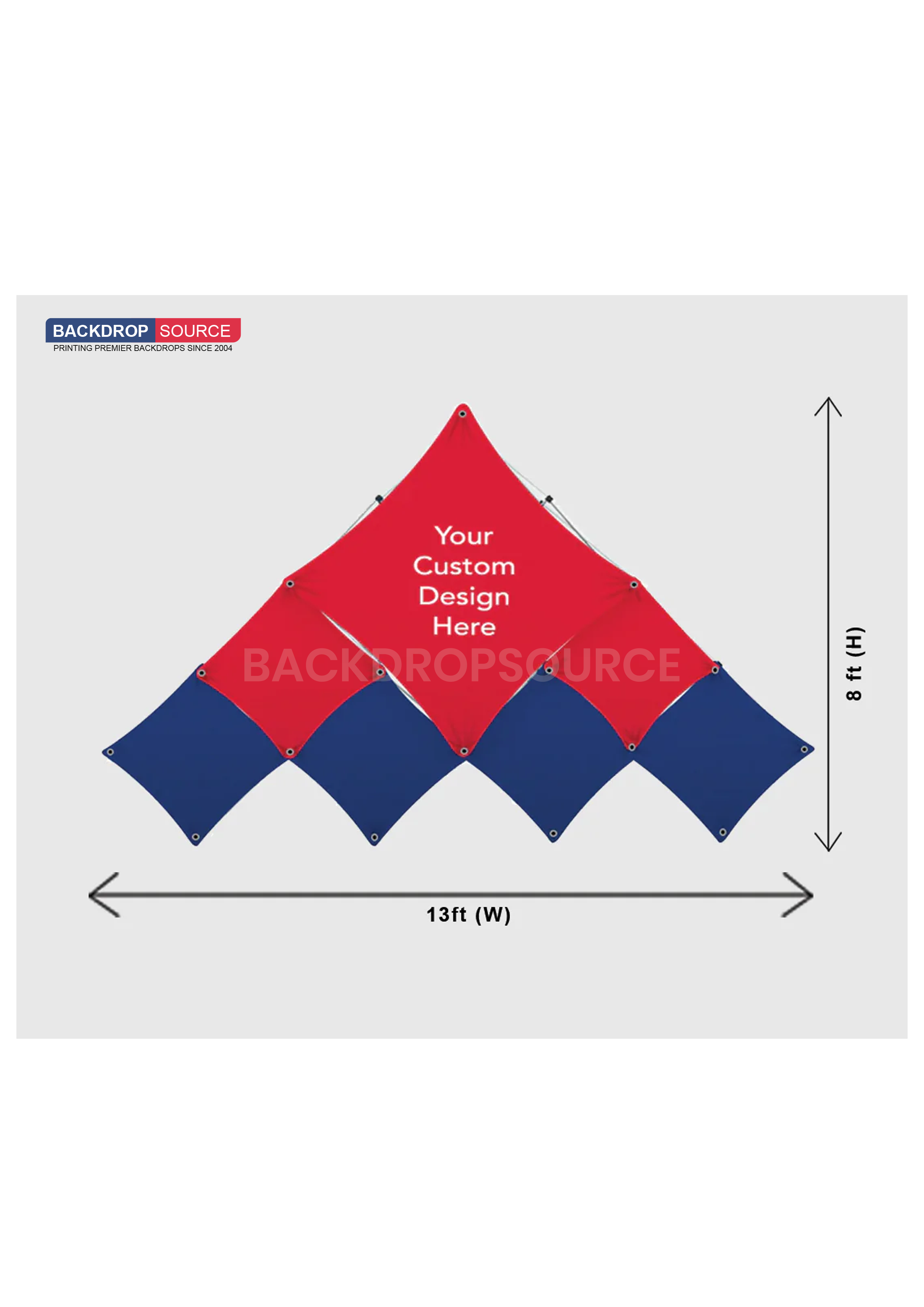 Triangular Paper Display Triangular Large Pop-Up GeoMetrix Grid Display | Trade Show Stand ...
