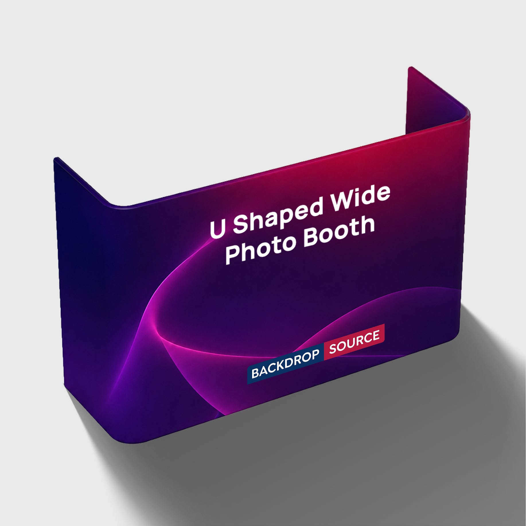 Cabine photo large en forme de U 