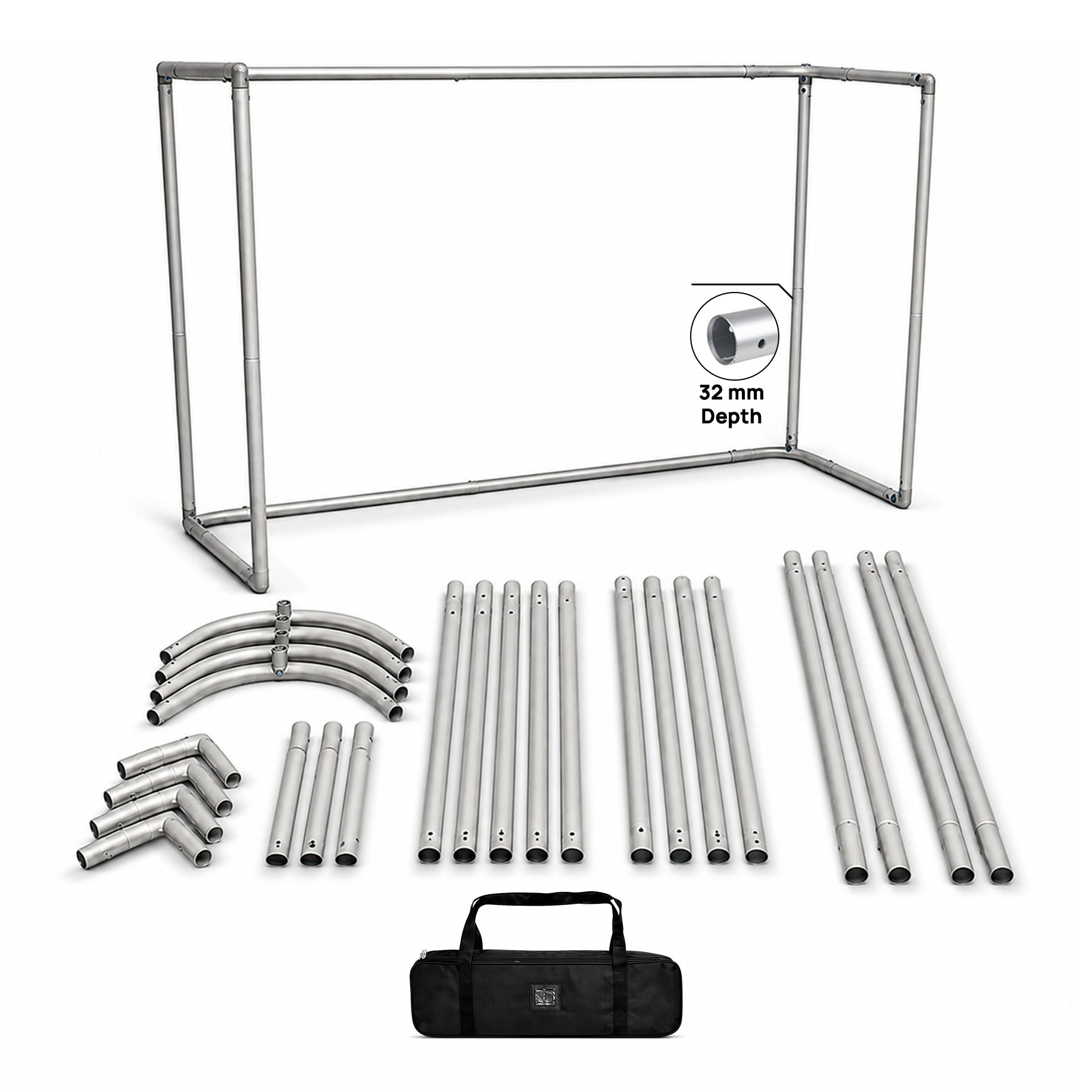 Cabine photo large en forme de U 