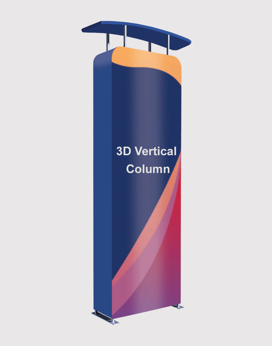 Custom Event Display Column 3D Vertical Column with Header | Custom Event Display Tower in Canada ...
