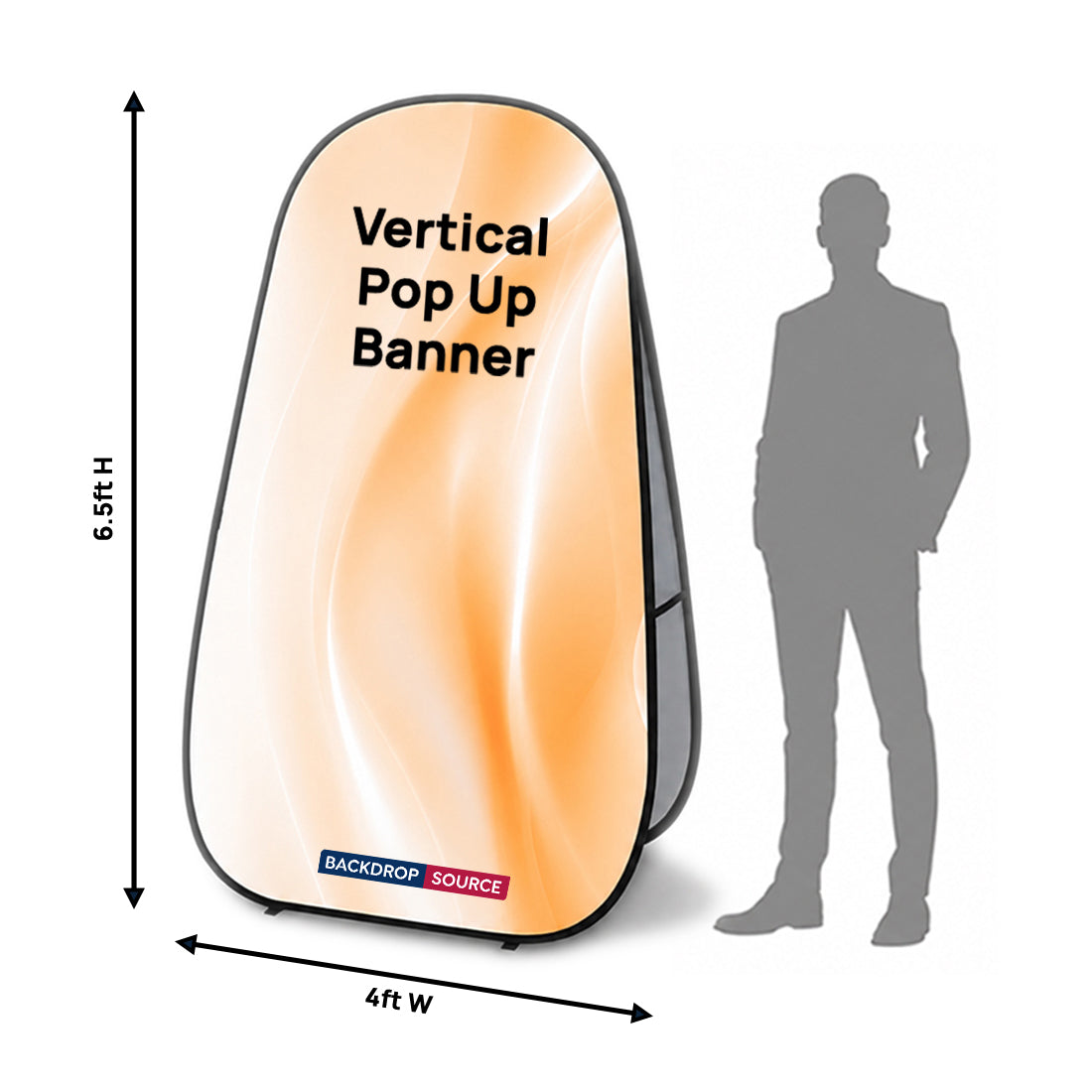 Bannières verticales dépliables (impression recto verso) 
