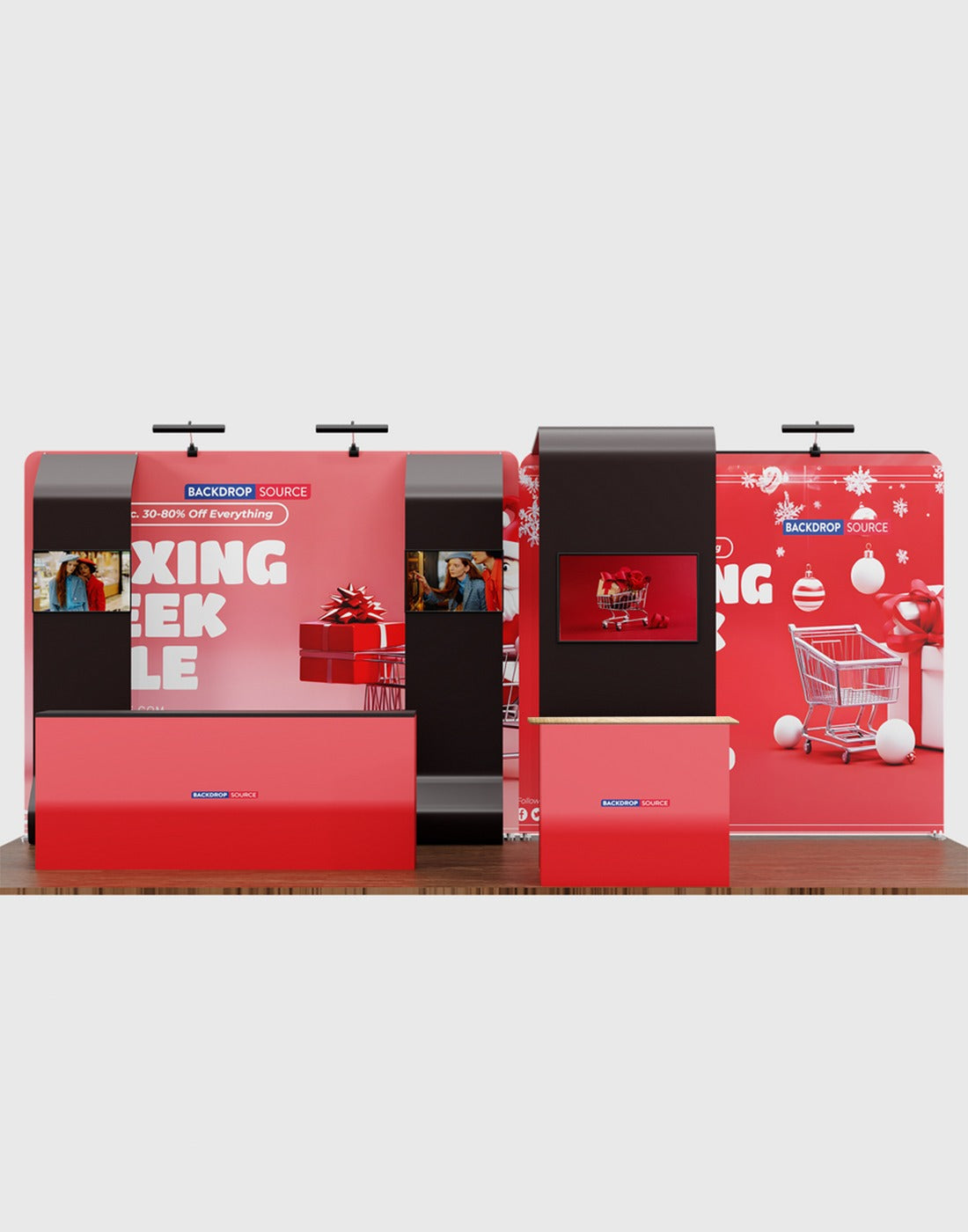 Portable Exhibit Display 20ft x 10ft - Model 20