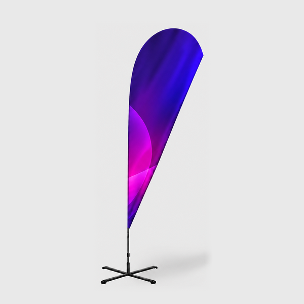 Duplex Printing Teardrop Advertising Flag