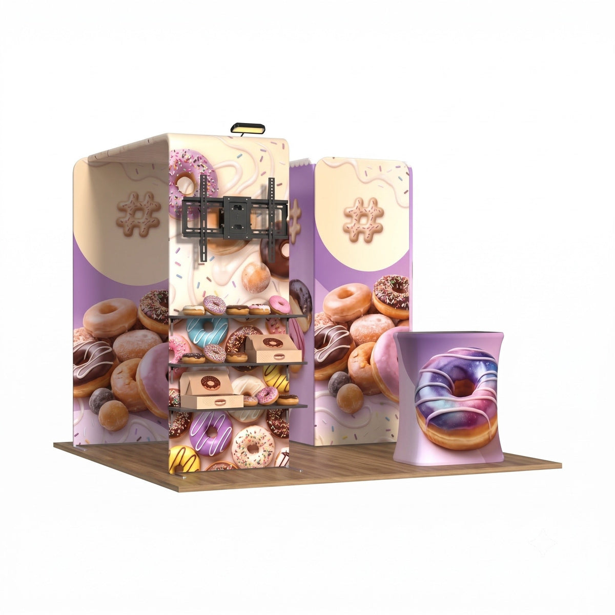 Dropbox Instructions.pdf Magnetic Fabric Banner Stand & L-Shaped Shelving Display Exhibition Ki ...