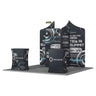 Magnetic Fabric Banner Stand & Pop-Up Booth Exhibition Kit - angled view