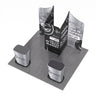Magnetic Fabric Banner Stand & Pop-Up Booth Exhibition Kit - top view