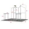 Magnetic Fabric Banner Stand & Pop-Up Booth Exhibition Kit - frame dimensions