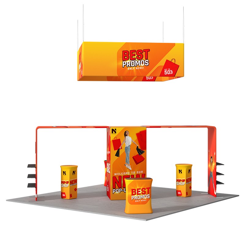 Modular Booth Kits 20ft x 20ft - Model 08