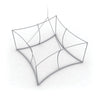 Curved Square Quad Hanging Banner