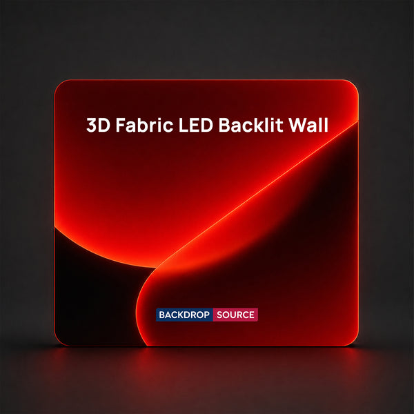 Mur tendu 3D avec éclairage LED 