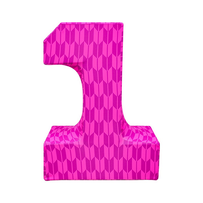 Freestanding 3D Number Display Banner