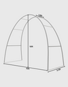 Tapered Curved Fabric Arch Display