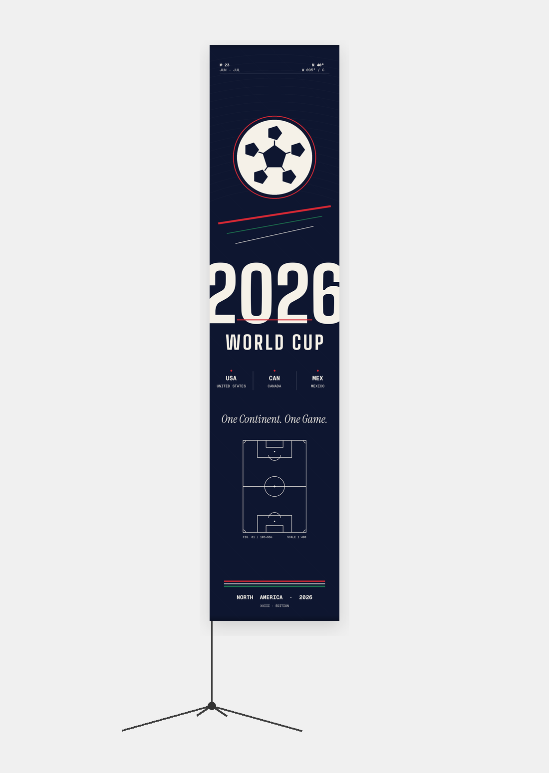 FIFA 2026 Rectangle Flag