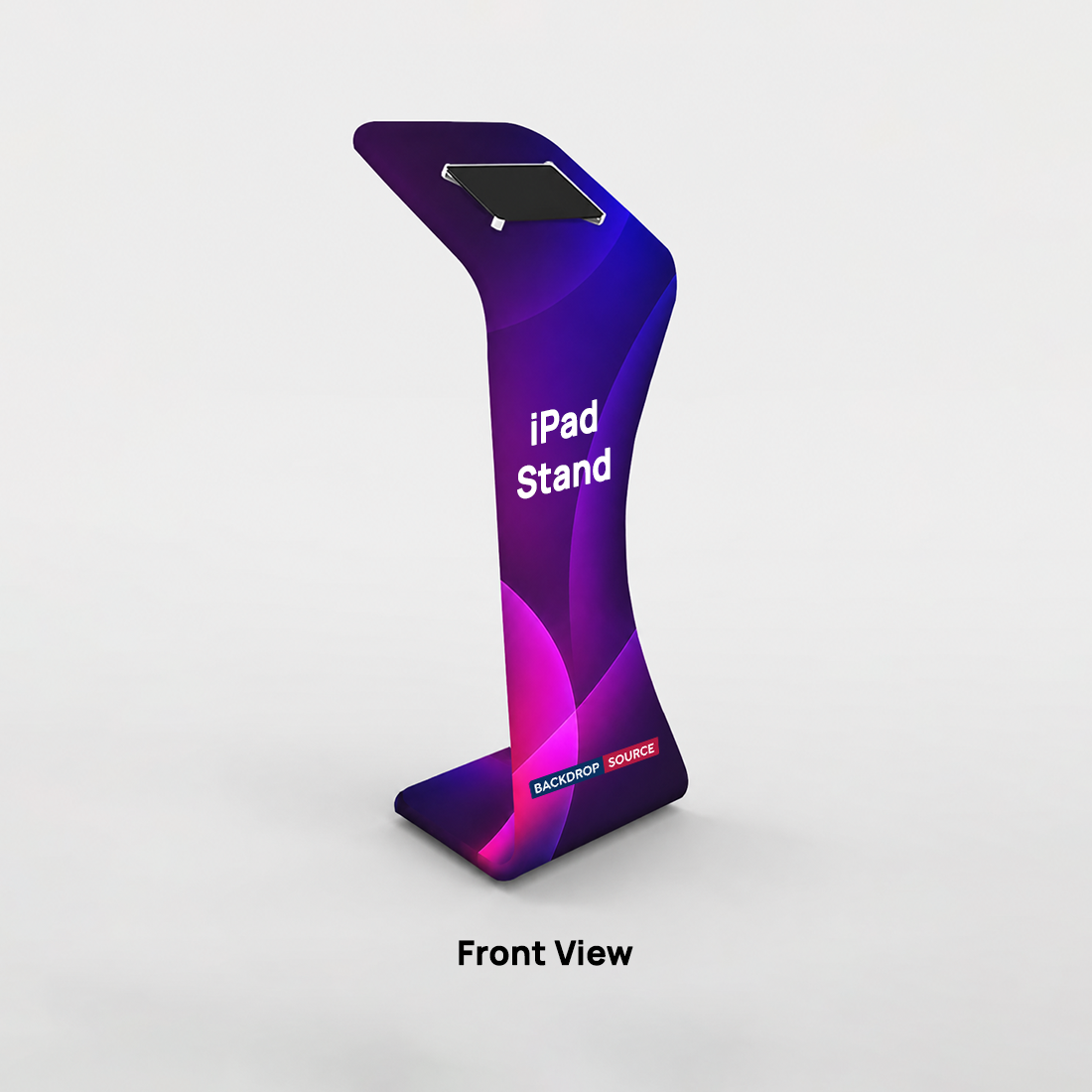 Support pour iPad destiné aux expositions 