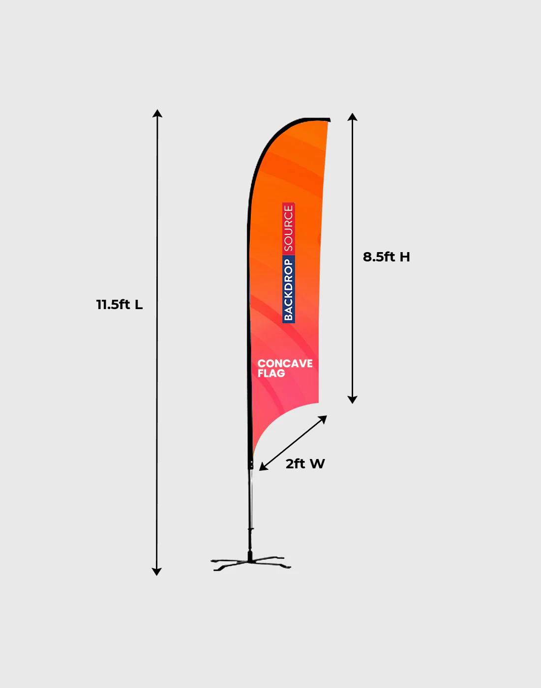 FIFA 2026 Concave Feather Flag