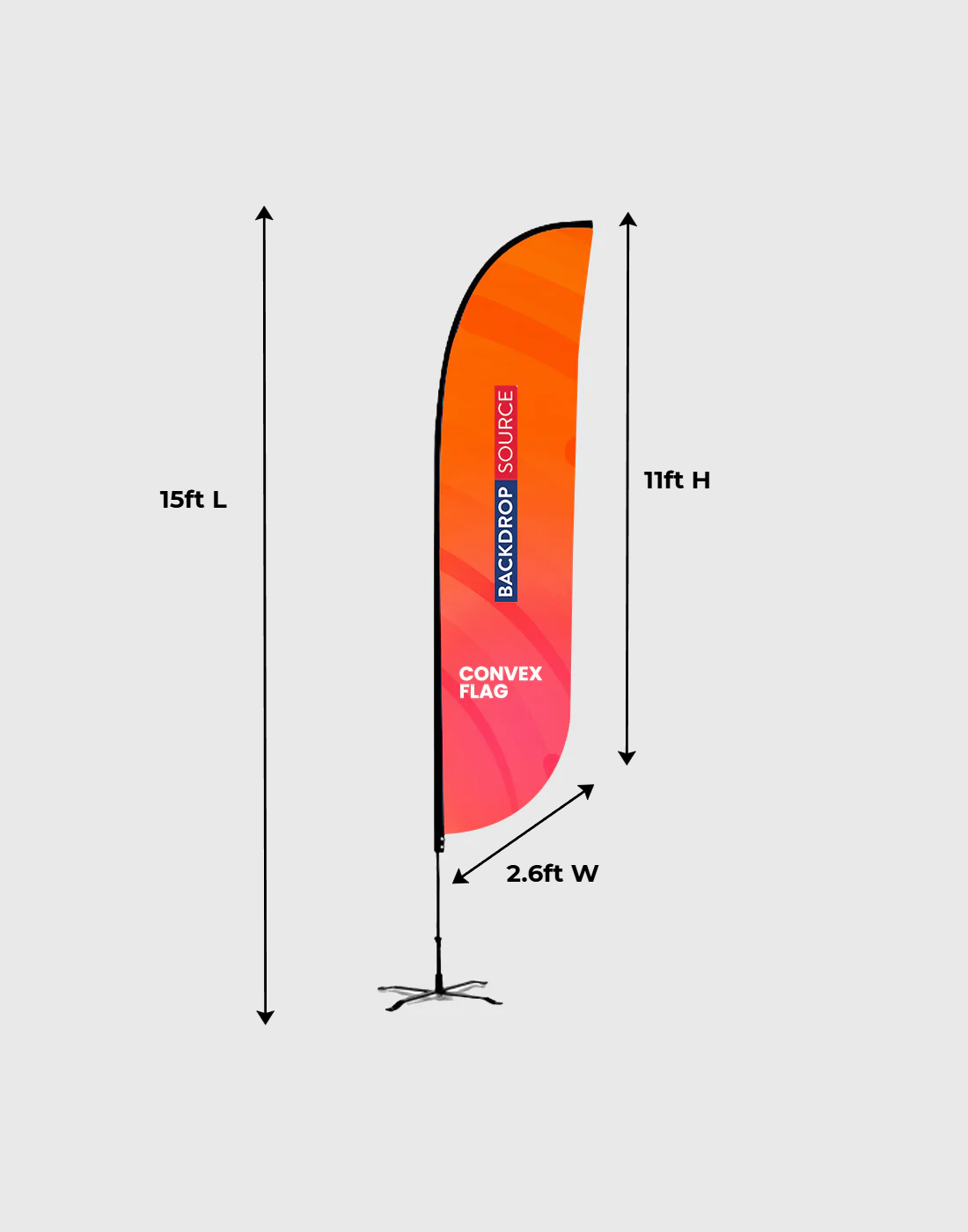 FIFA 2026 Convex Feather Flag