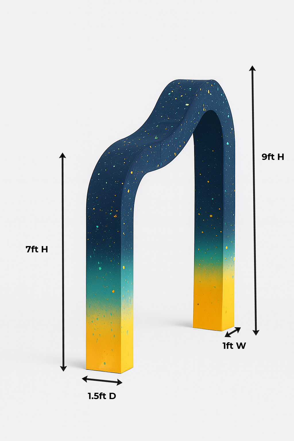 FIFA 2026 3D Curved Wave Arch Backdrop