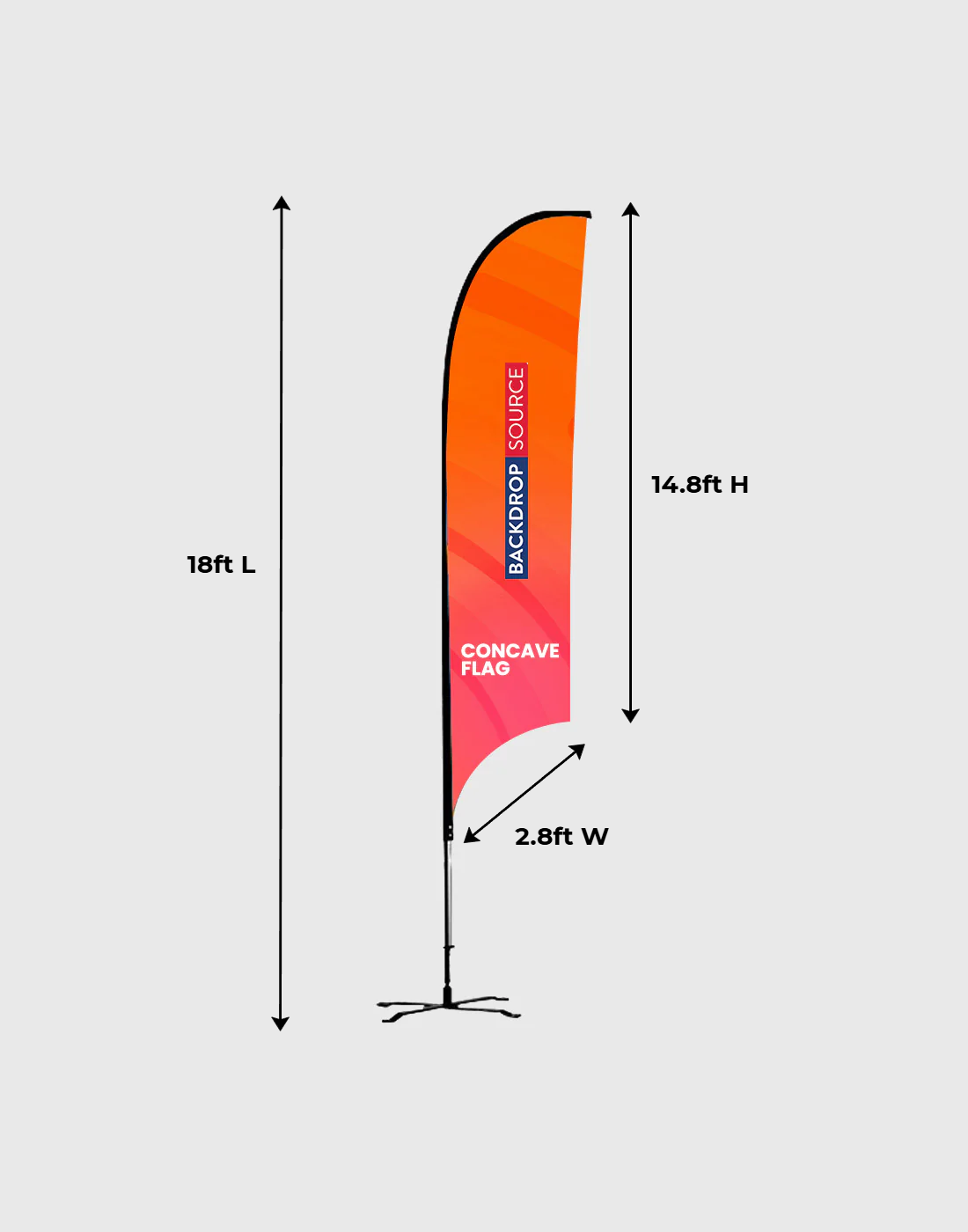 FIFA 2026 Concave Feather Flag
