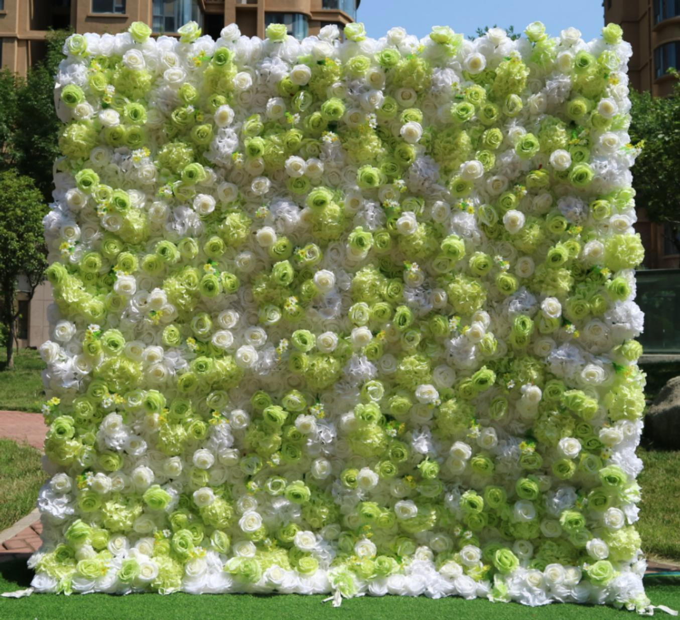 Artificial Floral Event Wall Backdrop – Style 46