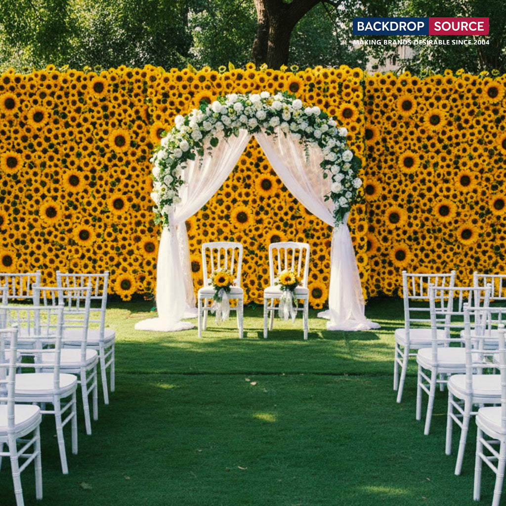 Artificial Floral Event Wall Backdrop