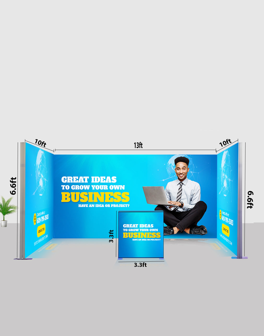 Tradeshow SEG Modular Lightbox Display - Model 2