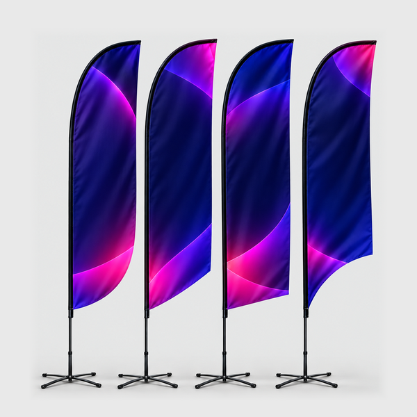 Duplex Printing Blade Advertising Flag