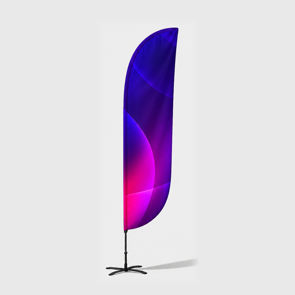 Convex Feather Fabric Flag