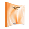 Fabric Pop Up Curved Velcro Media Wall