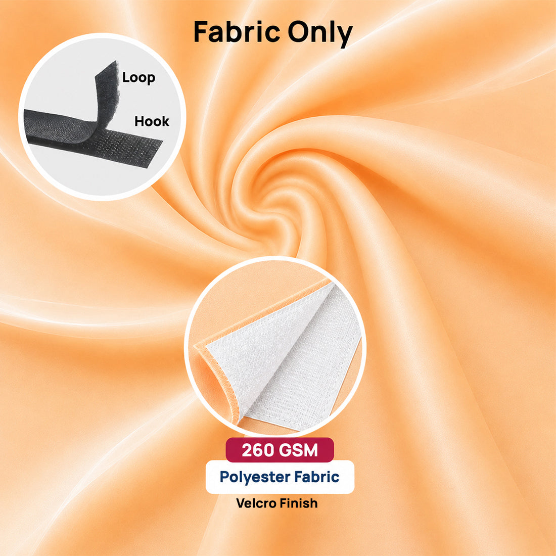 Fabric Pop Up Curved Velcro Media Wall