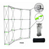 Fabric Pop Up Curved Velcro Media Wall
