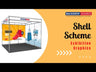 Conception graphique modulaire pour un stand de 3 m de large x 3 m de profondeur 