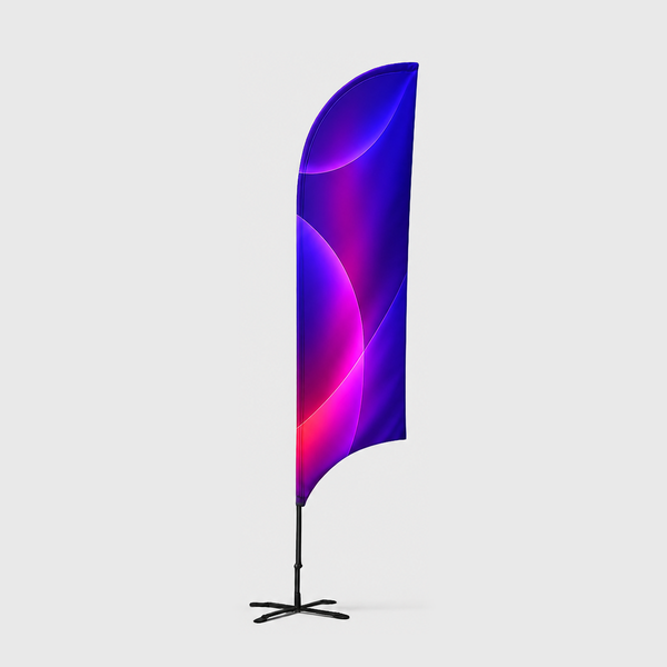 Concave Feather Fabric Flag