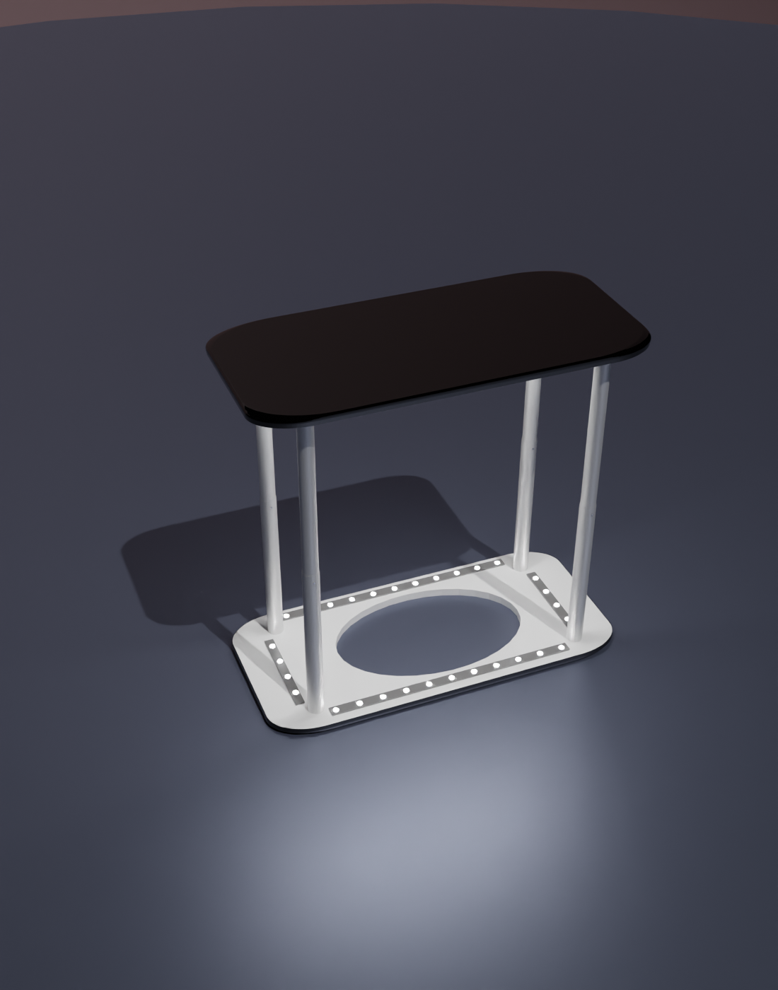 Backlit fabric LED Counter Display 3ft/4ft/6ft W