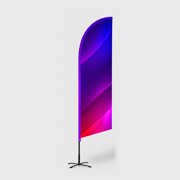 Angled Feather Flag with Uni-Fit Pole