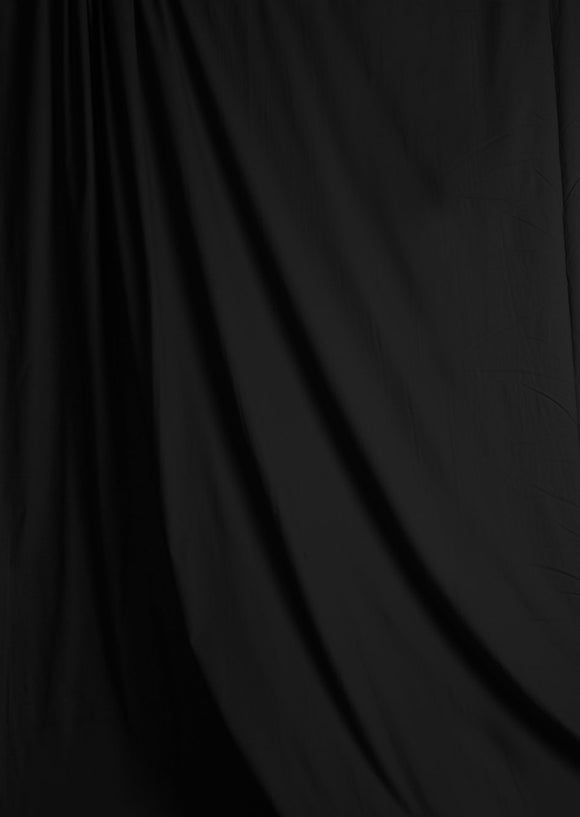 Solid Black Muslin Photography Backdrop