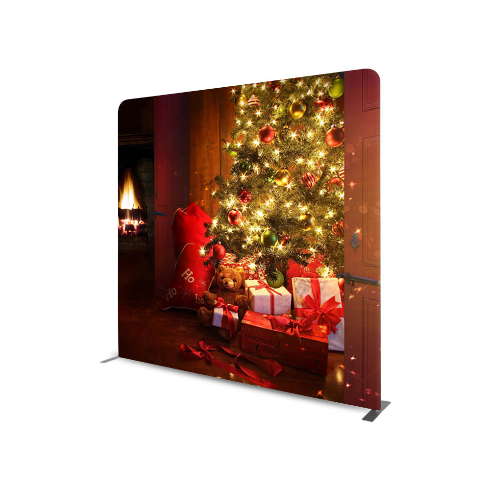 Christmas Tree STRAIGHT TENSION FABRIC MEDIA WALL