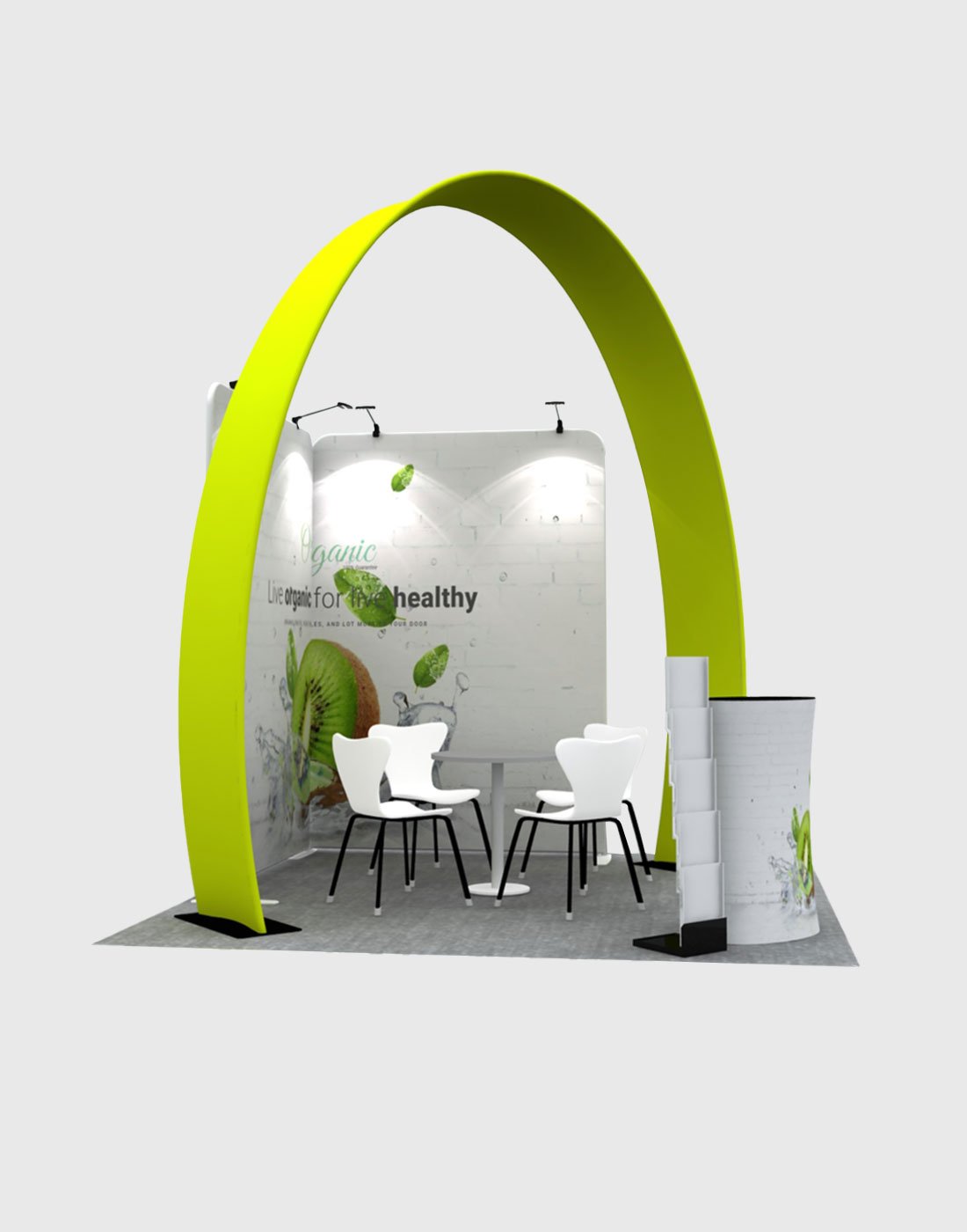 Modular Horseshoe Arch Exhibition Kit for 10ft Wide Booths