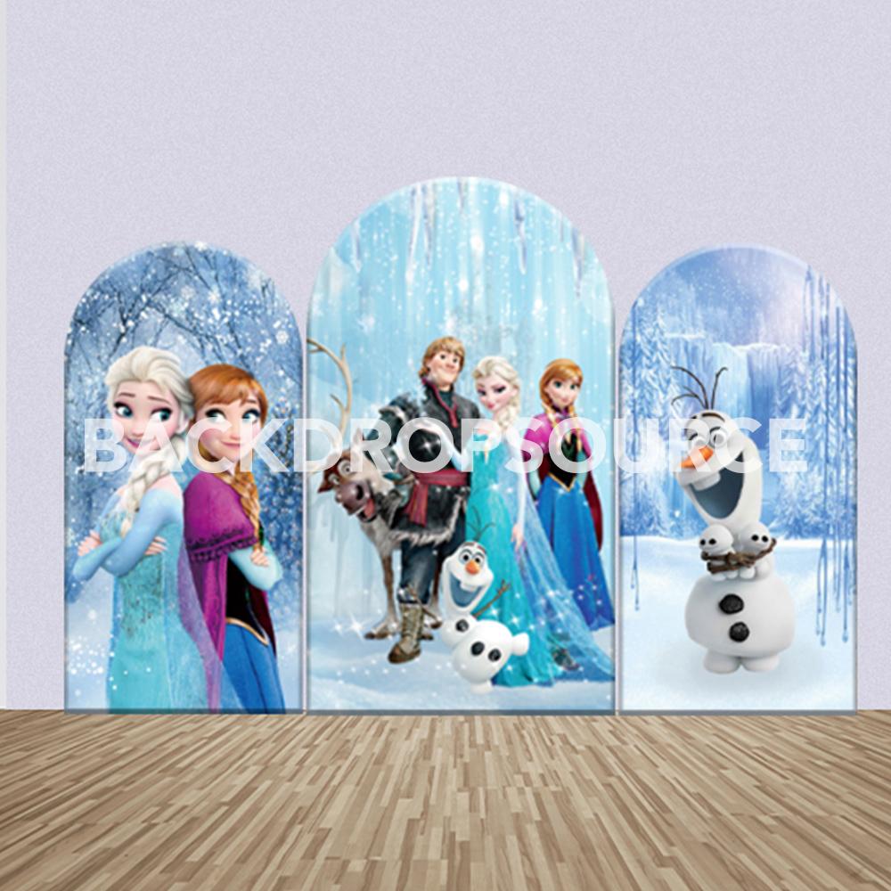 Frozen Princess Elsa Themed Party Backdrop Media Sets for Birthday / Events/ Weddings