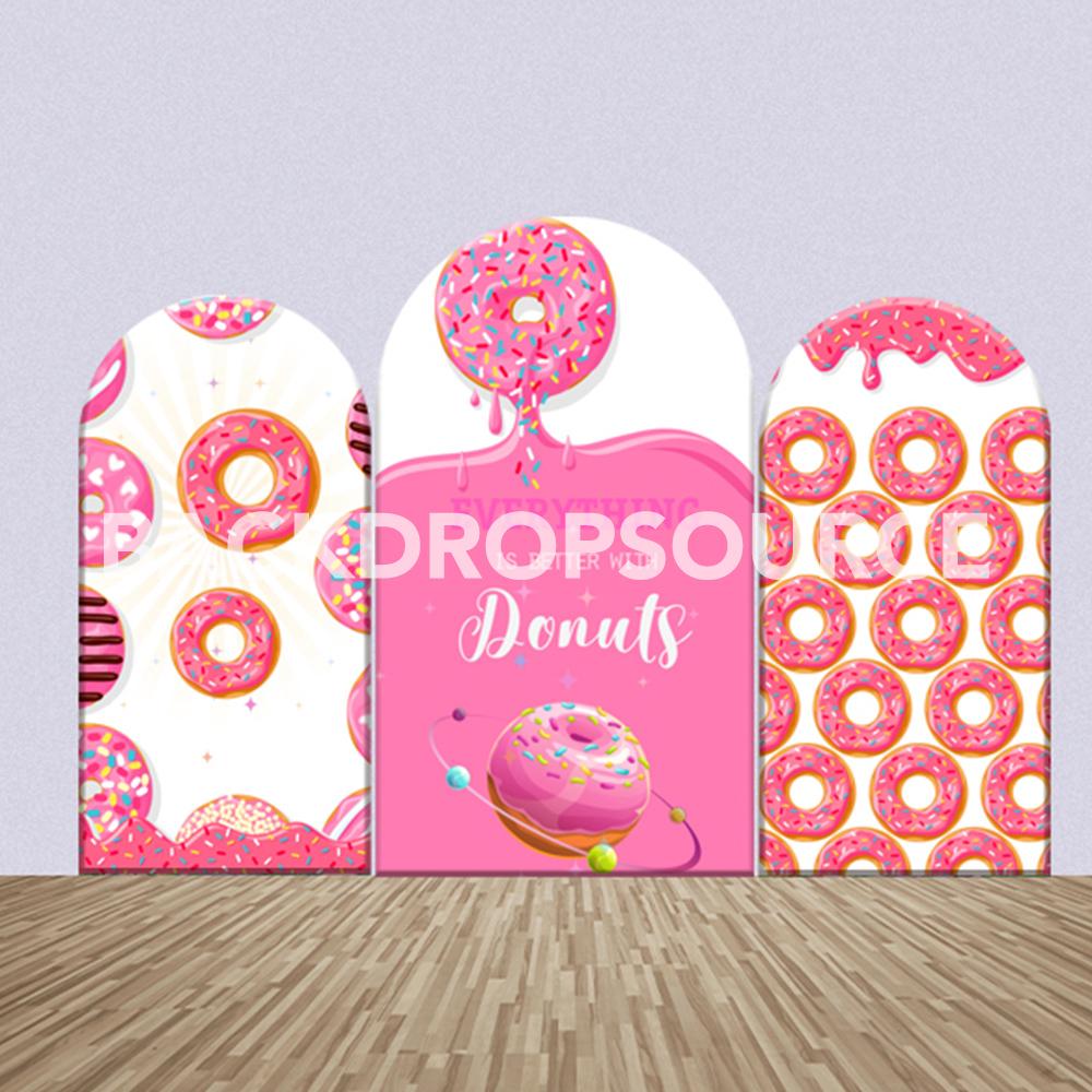 Donuts Themed Party Backdrop Media Sets for Birthday / Events/ Weddings