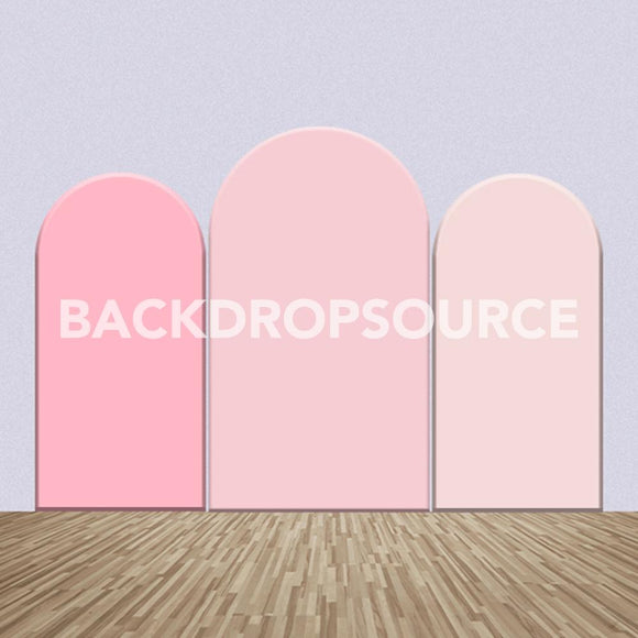 Baby Pink Color Themed Party Backdrop Media Sets for Birthday / Events/ Weddings