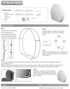 3D MOON Tension Fabric Media Wall Display