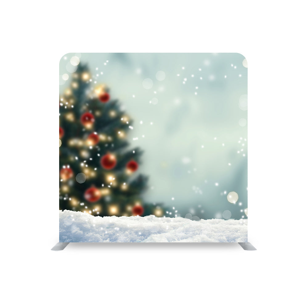 CHRISTMAS TREE STRAIGHT TENSION FABRIC MEDIA WALL