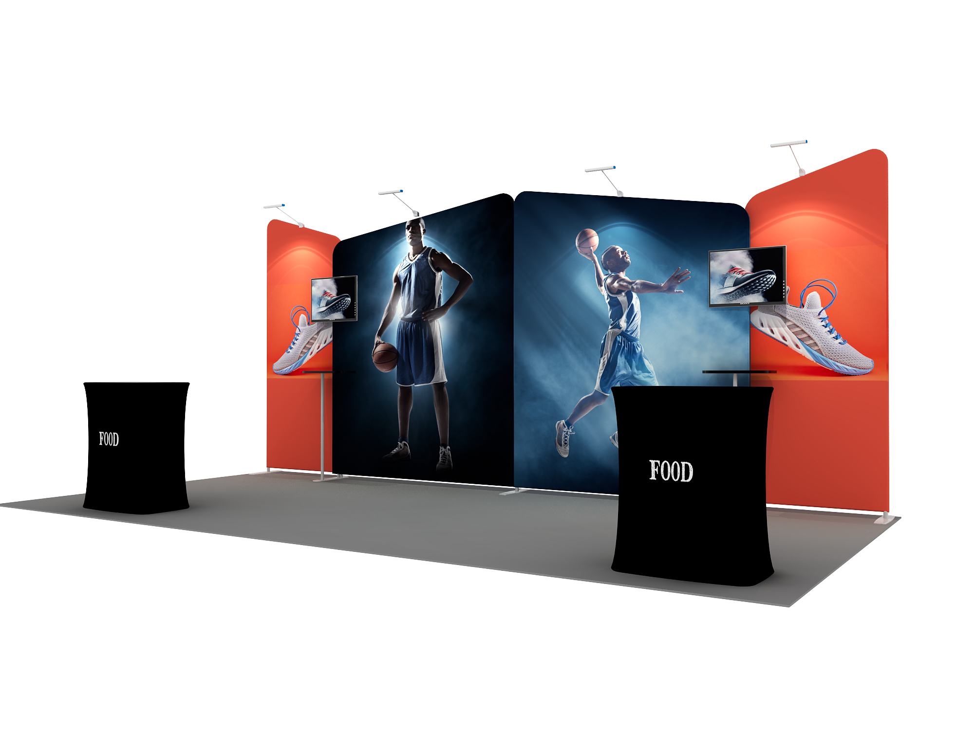 Display Exibitions 20x10 Portable Exhibit Display – Model 2 | Custom Trade Show Display ...