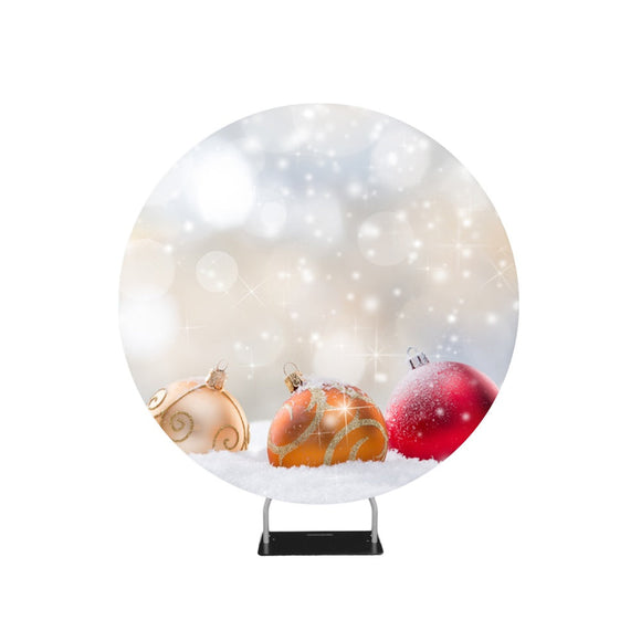 Abstract Christmas Photography Background Circle Backdrop Stand