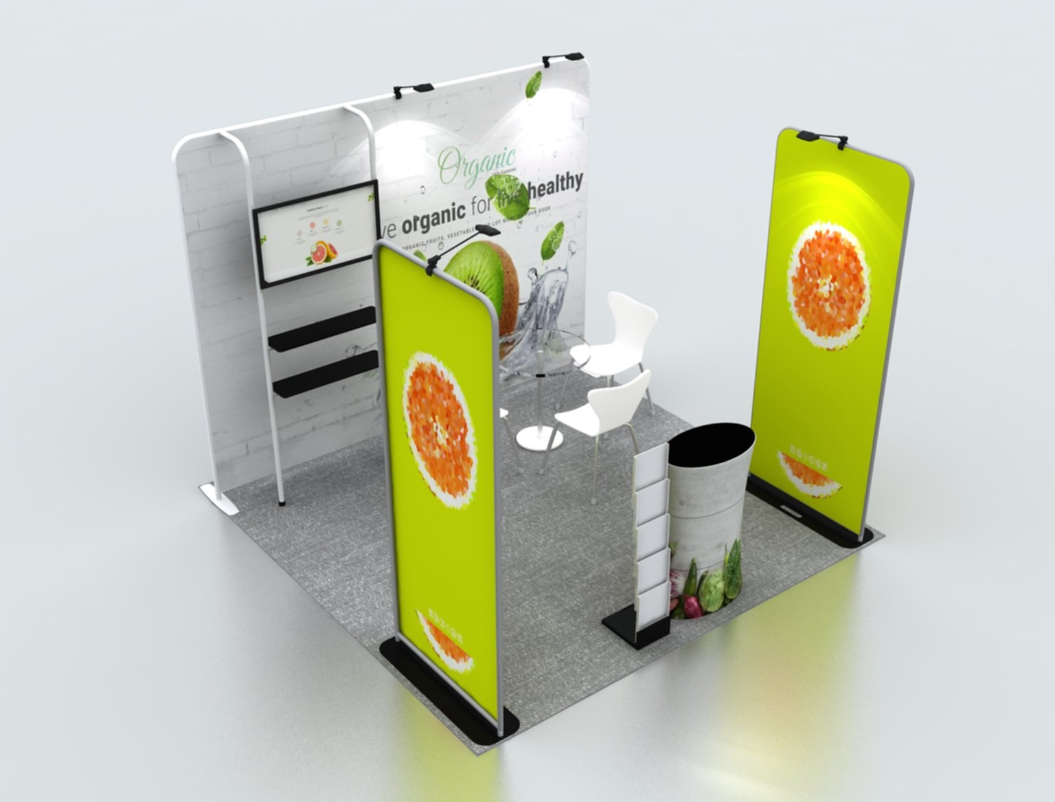 Premium Exhibition Kit for 10ft Wide Booths